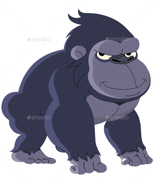 Gorilla Cartoon by yayayoyo | GraphicRiver